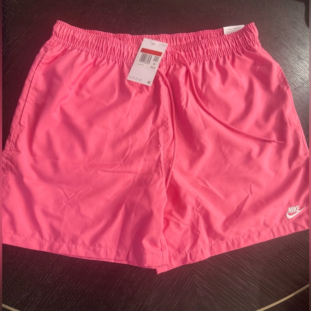 Men’s Nike Pink Above Knee Swim Trunks NWT